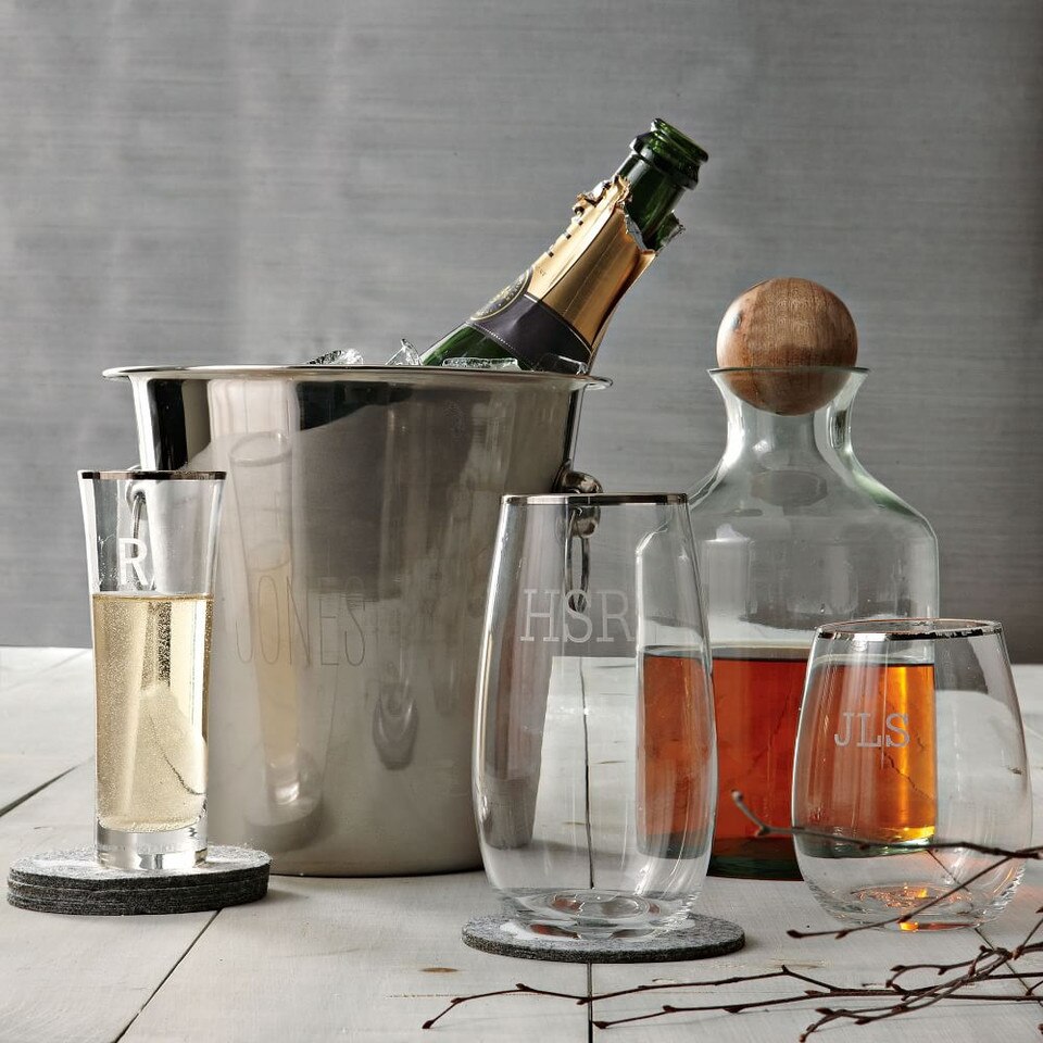 Glass Bottles with Wood Stoppers West Elm Australia